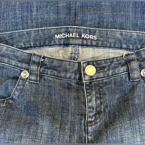 Michael Kors Mid Rise Straight Leg Jeans 2 - Picture 3 of 10